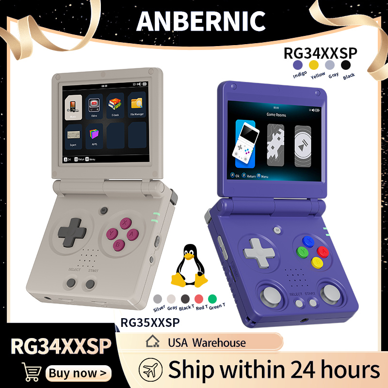 Retro Gaming System - Anbernic RG34XXSP RG35XXSP Console de jeu