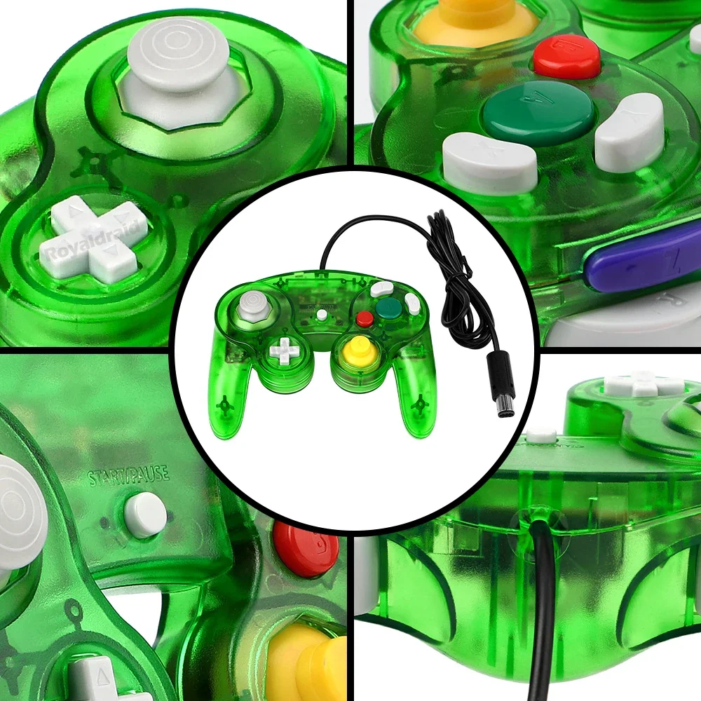 Retro Gaming Joystick - Manette de jeu filaire transparente 8