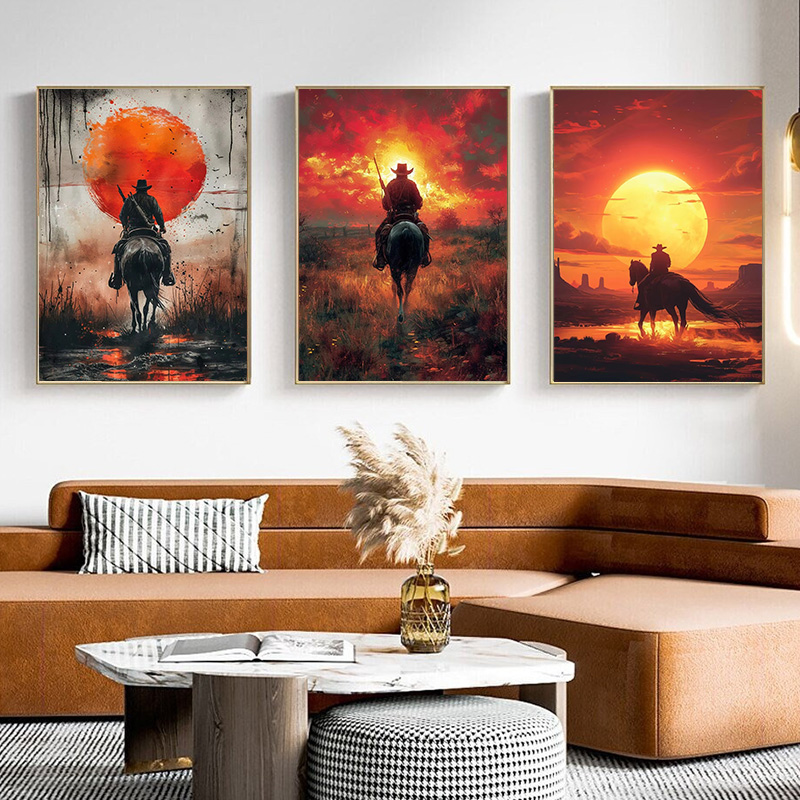 Retro Poster Gaming - Peinture sur toile avec personnage de