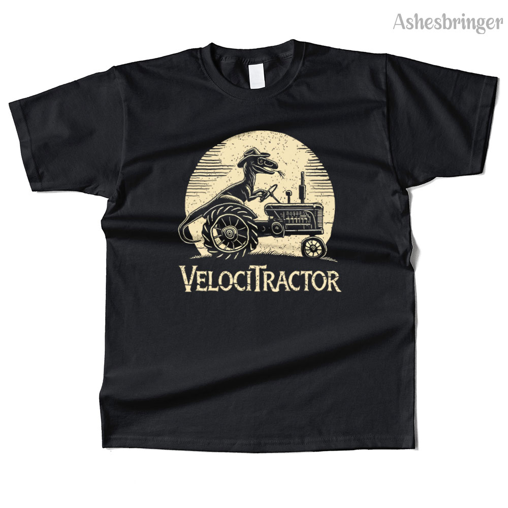 Retro Gaming Shirt - T-shirt graphique VelociTractor en coton pour