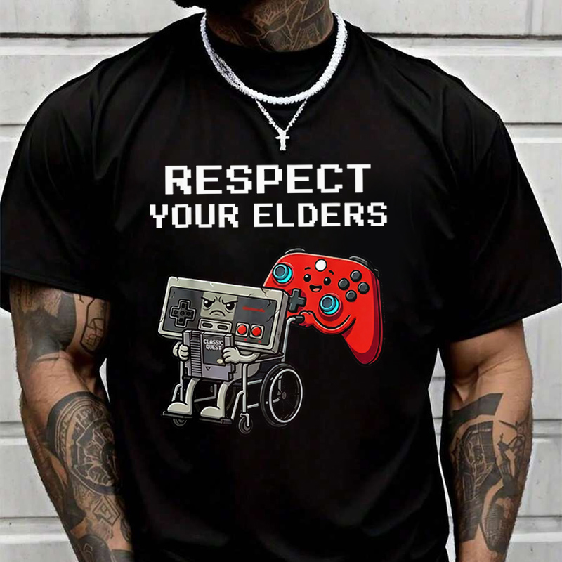 Retro Gaming Shirt - T-shirt rétro pour hommes, contrôleur de