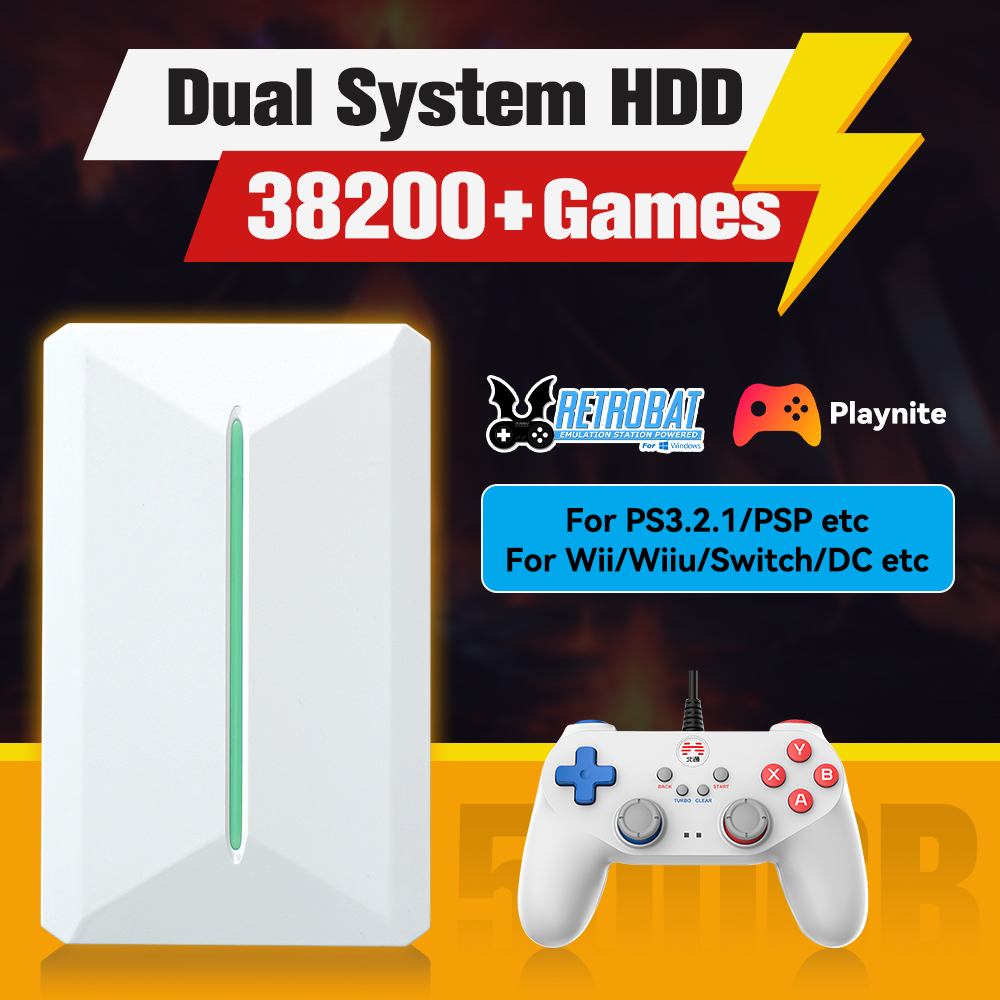 Retro Gaming System - Retrobat & Playnite System HDD Console