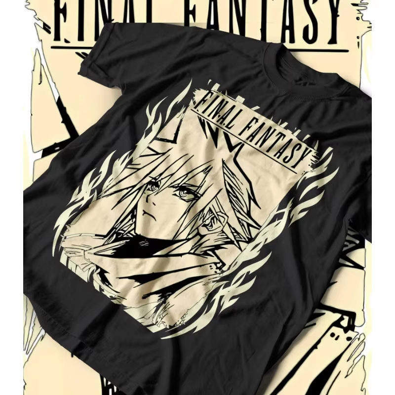 Retro Gaming Shirt - T-shirt Final Fantasy VII Rebirth FF7,