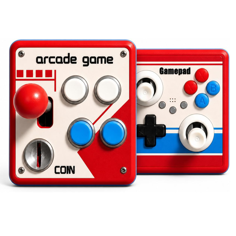 Retro Gaming Joystick - Plaque de commutateur murale sans perçage