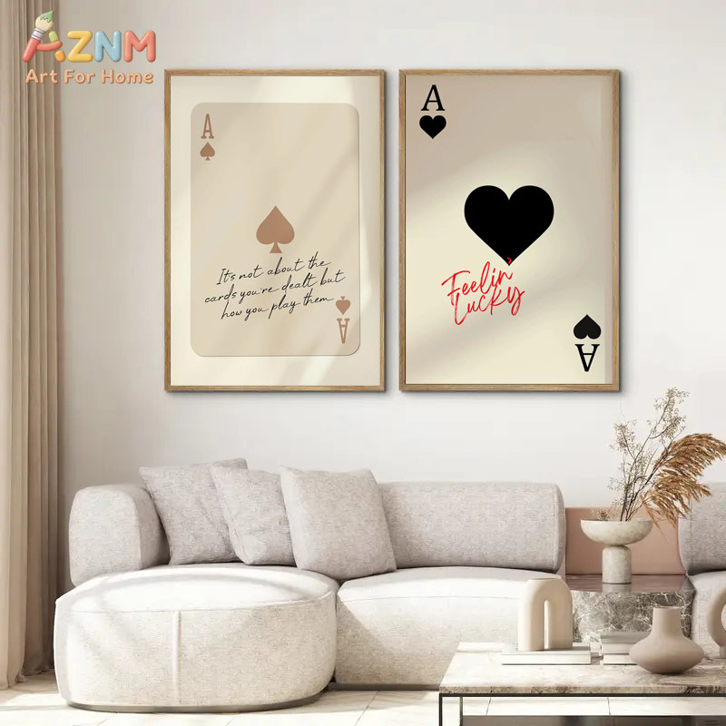 AZNM Ace of Spades Feeling Luc - Retro Poster Gaming avis et prix