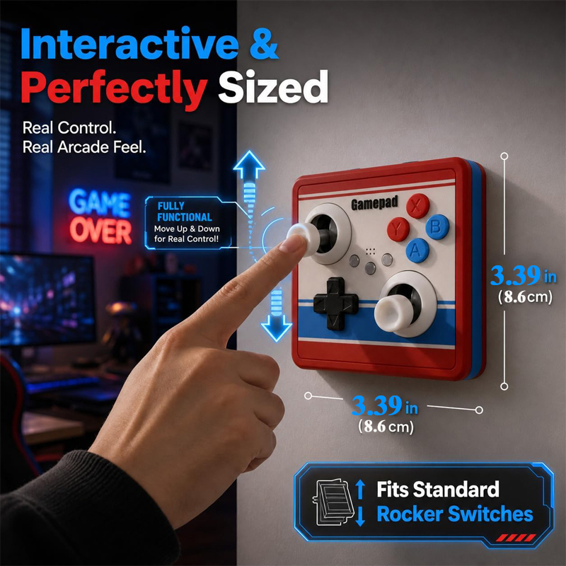 Plaque de commutateur murale s - Retro Gaming Joystick avis et prix